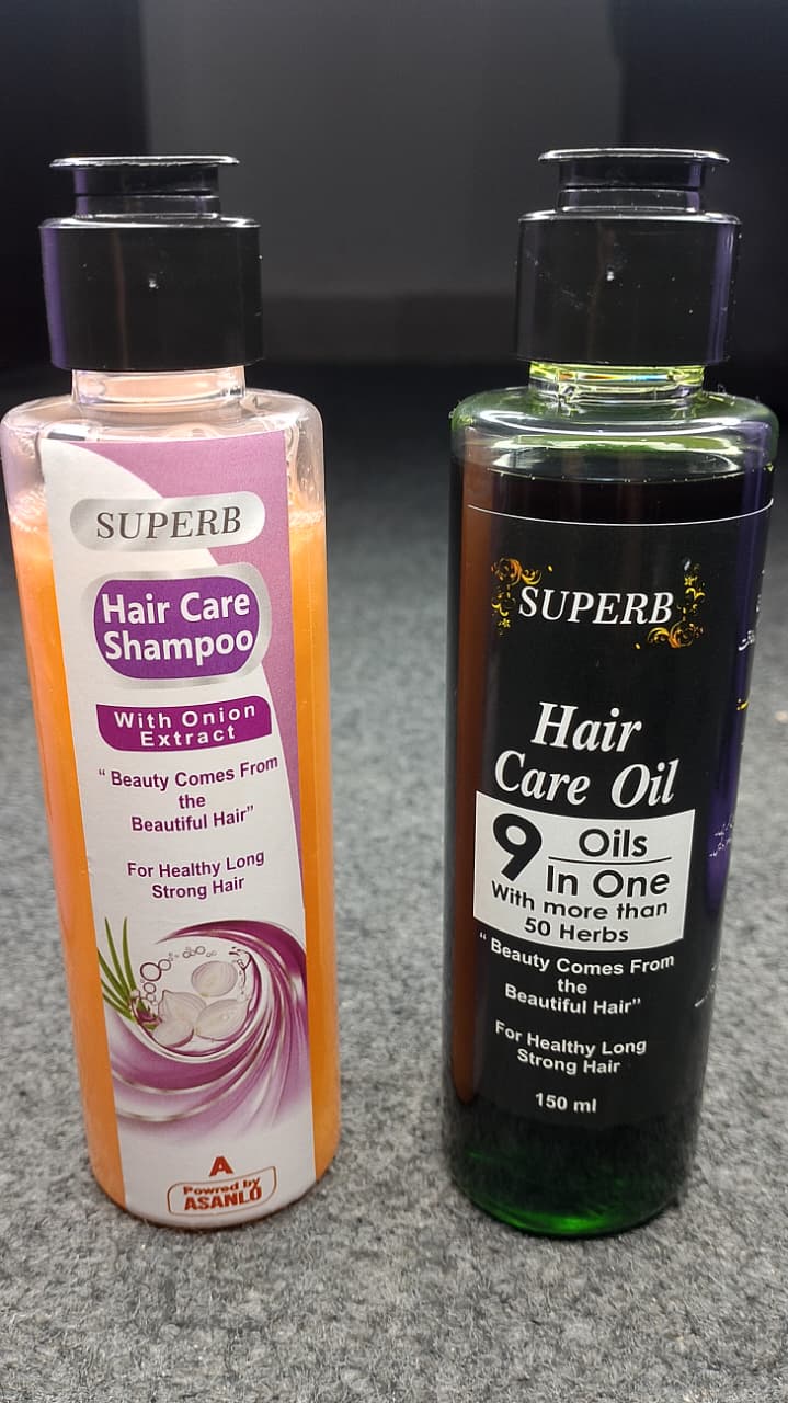 ASANLO Eid Offer: Hair Care Oil + Onion Extract Shampoo Combo